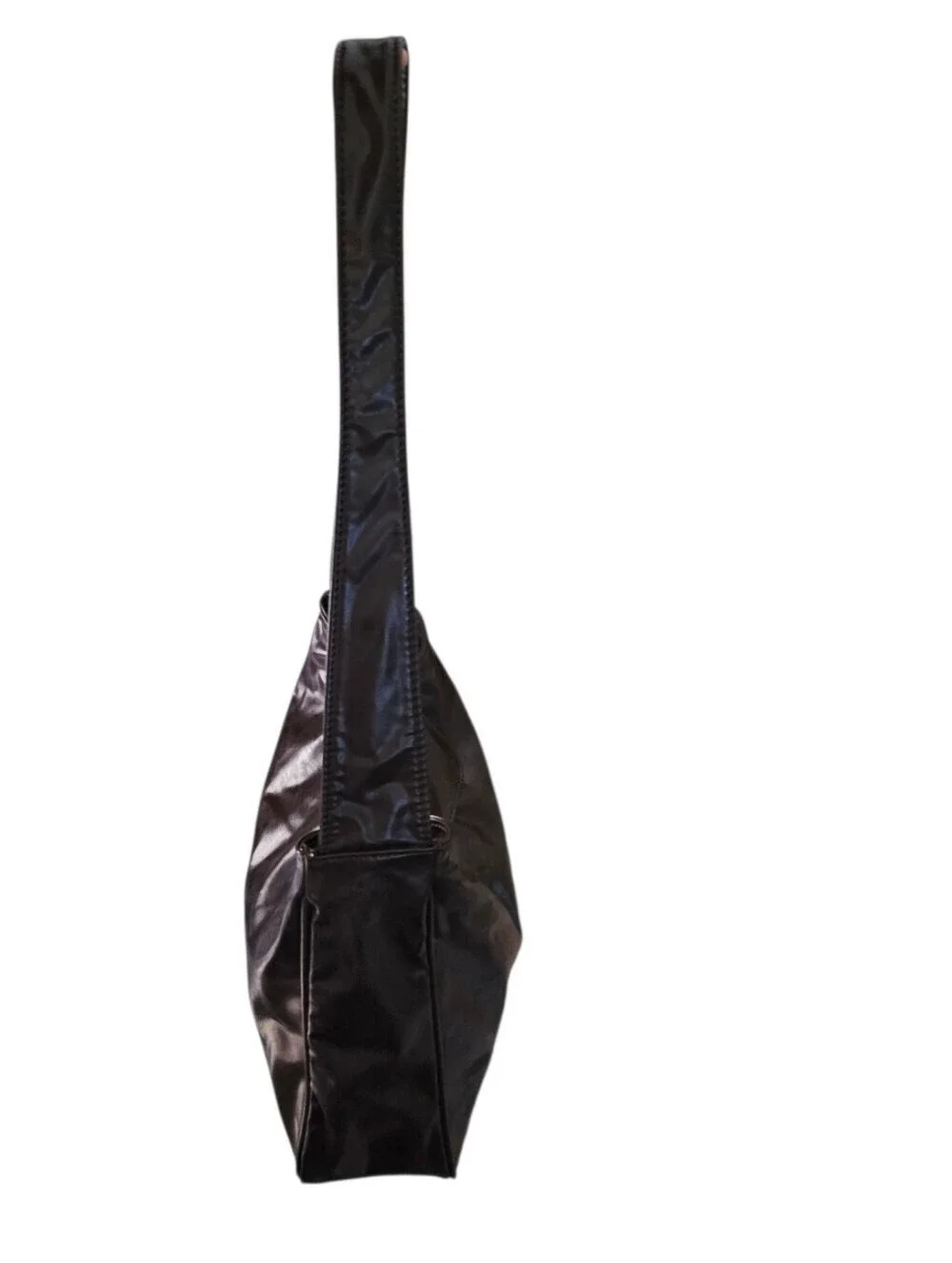 Vintage Chocolate Brown Leather Hobo Bag